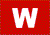 weißes W auf Rot